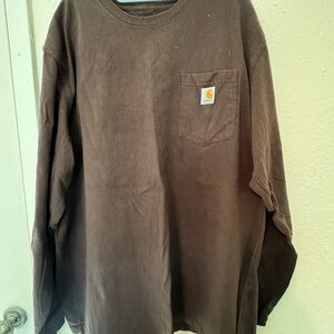 Carhartt Dark Brown Original Fit Shirt